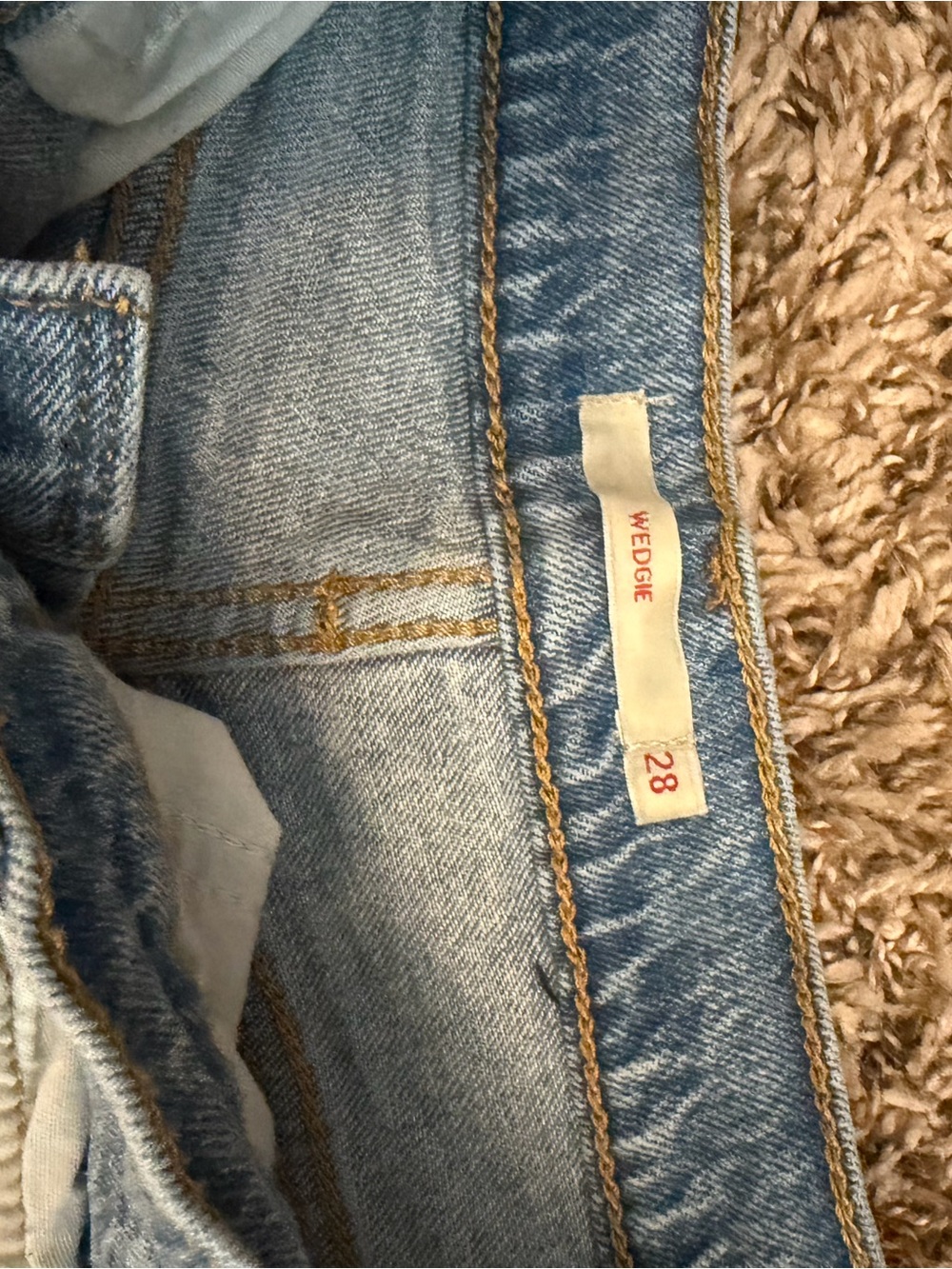 Levi's Light Blue wedgie Jeans - Picture 4 of 5